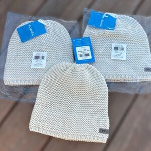Columbia Cream Knit Beanie New with tags!
